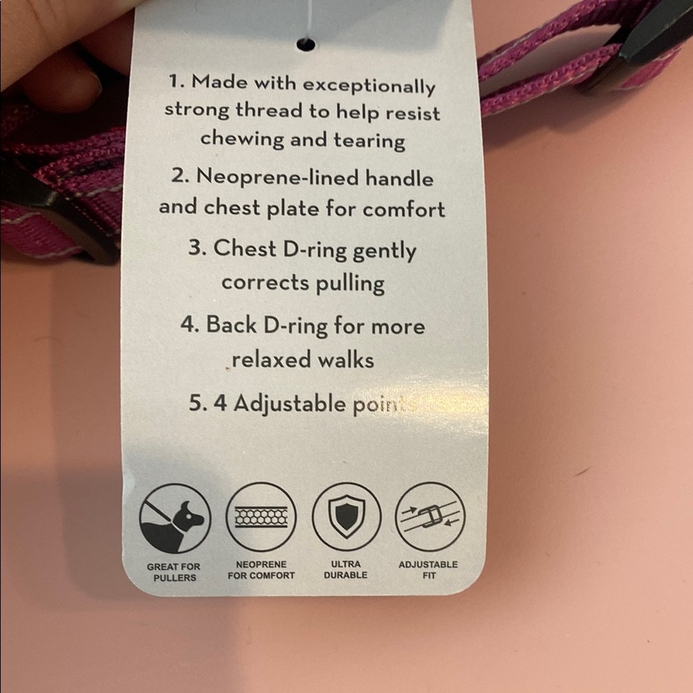 KONG Pink Dog Harness Medium - Picture 11 of 13